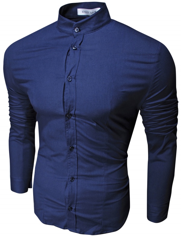 картинка товара рубашка collar dark blue в магазине Envy LAB