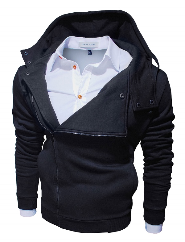 картинка товара толстовка combined hoodie black 2 в магазине Envy LAB