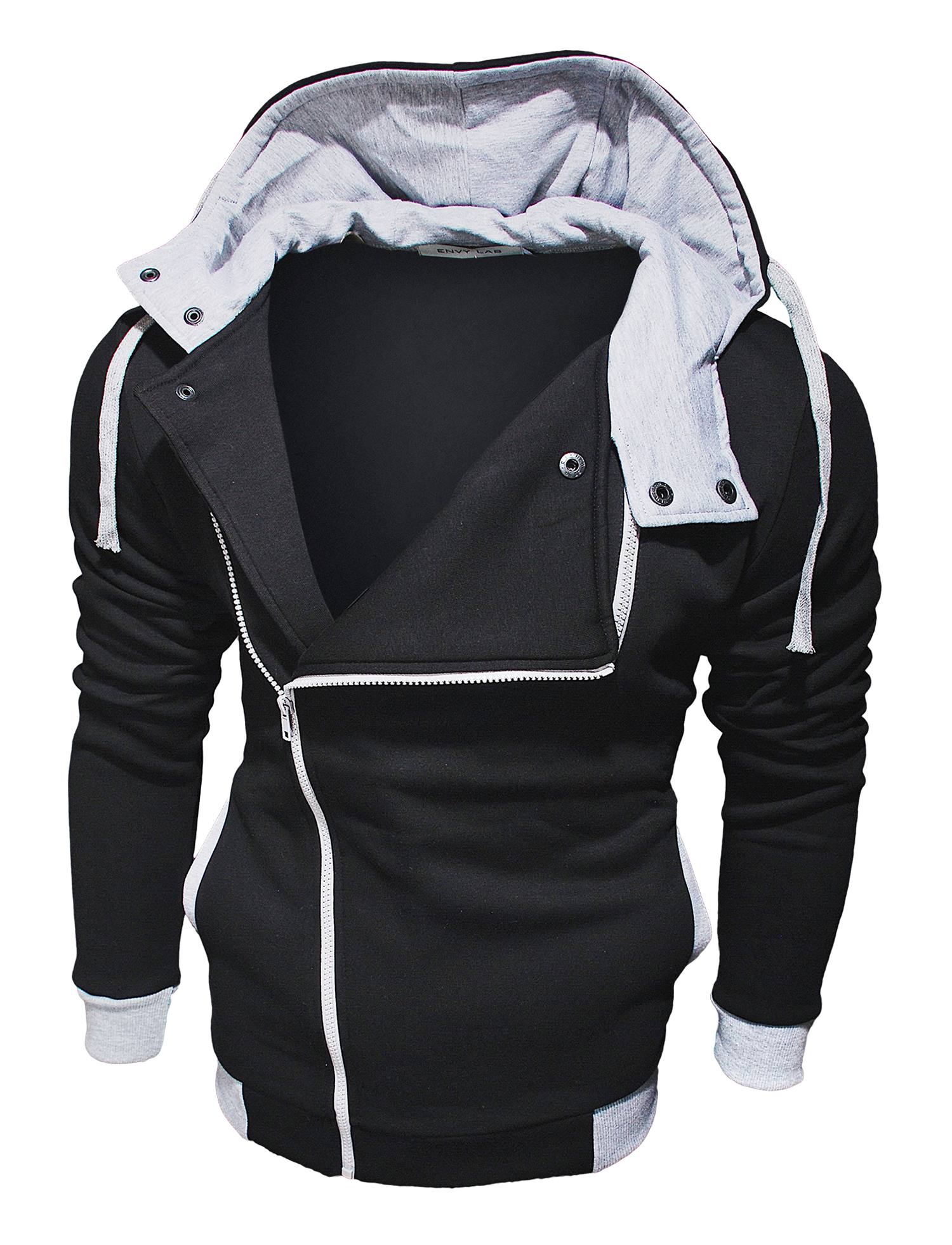 картинка товара толстовка combined hoodie black gray 2 в магазине Envy LAB