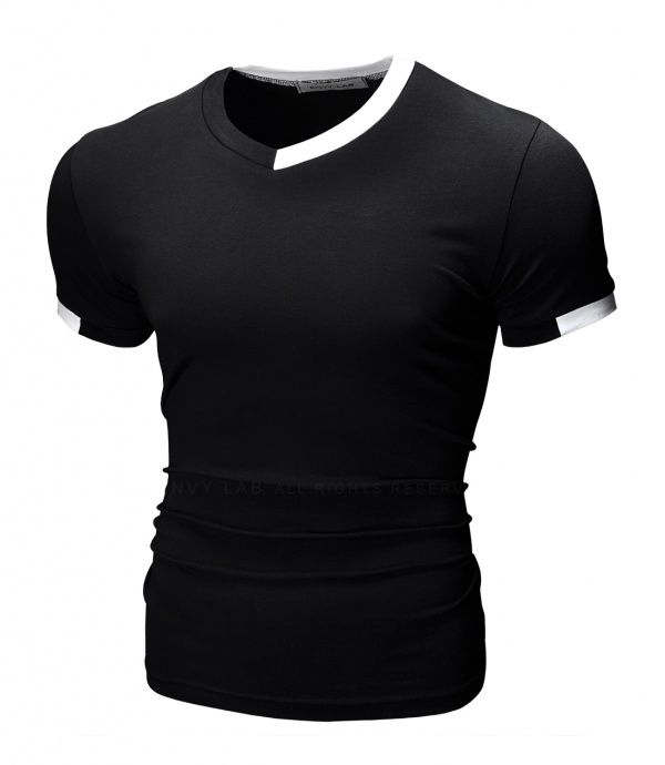 картинка товара футболка contrast shirt black в магазине Envy LAB