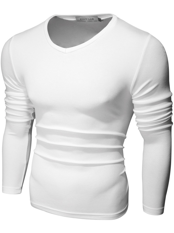 картинка товара пуловер v-white 2 в магазине Envy LAB