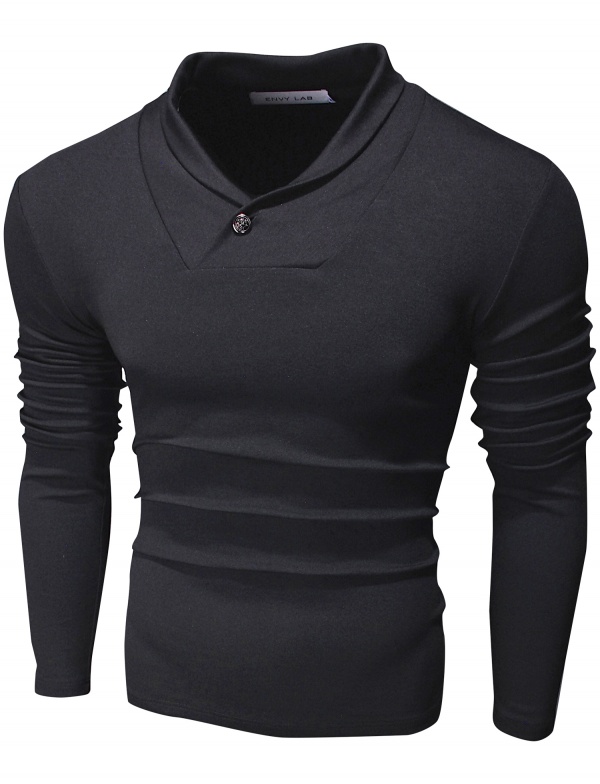 картинка товара пуловер black button в магазине Envy LAB