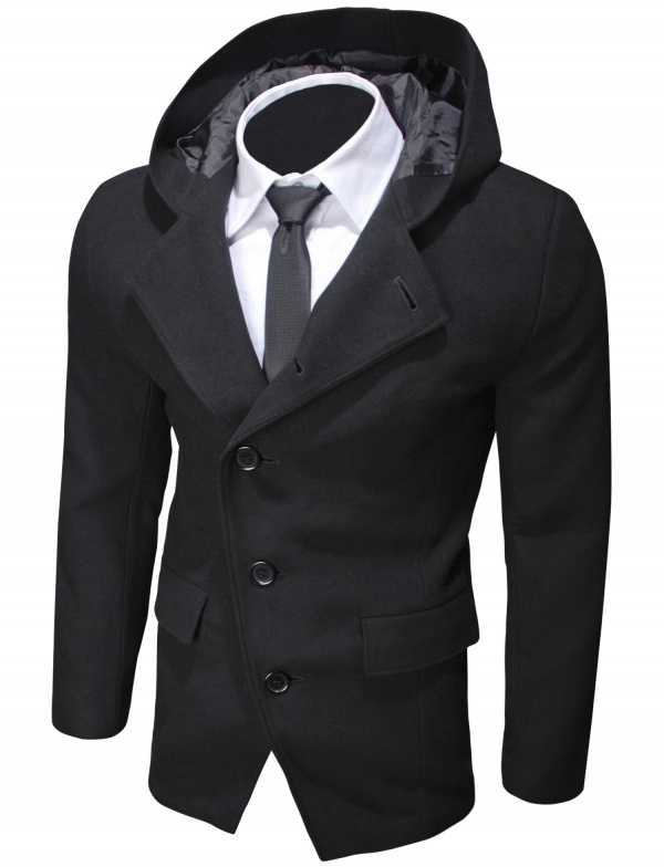 картинка товара пальто hood black в магазине Envy LAB