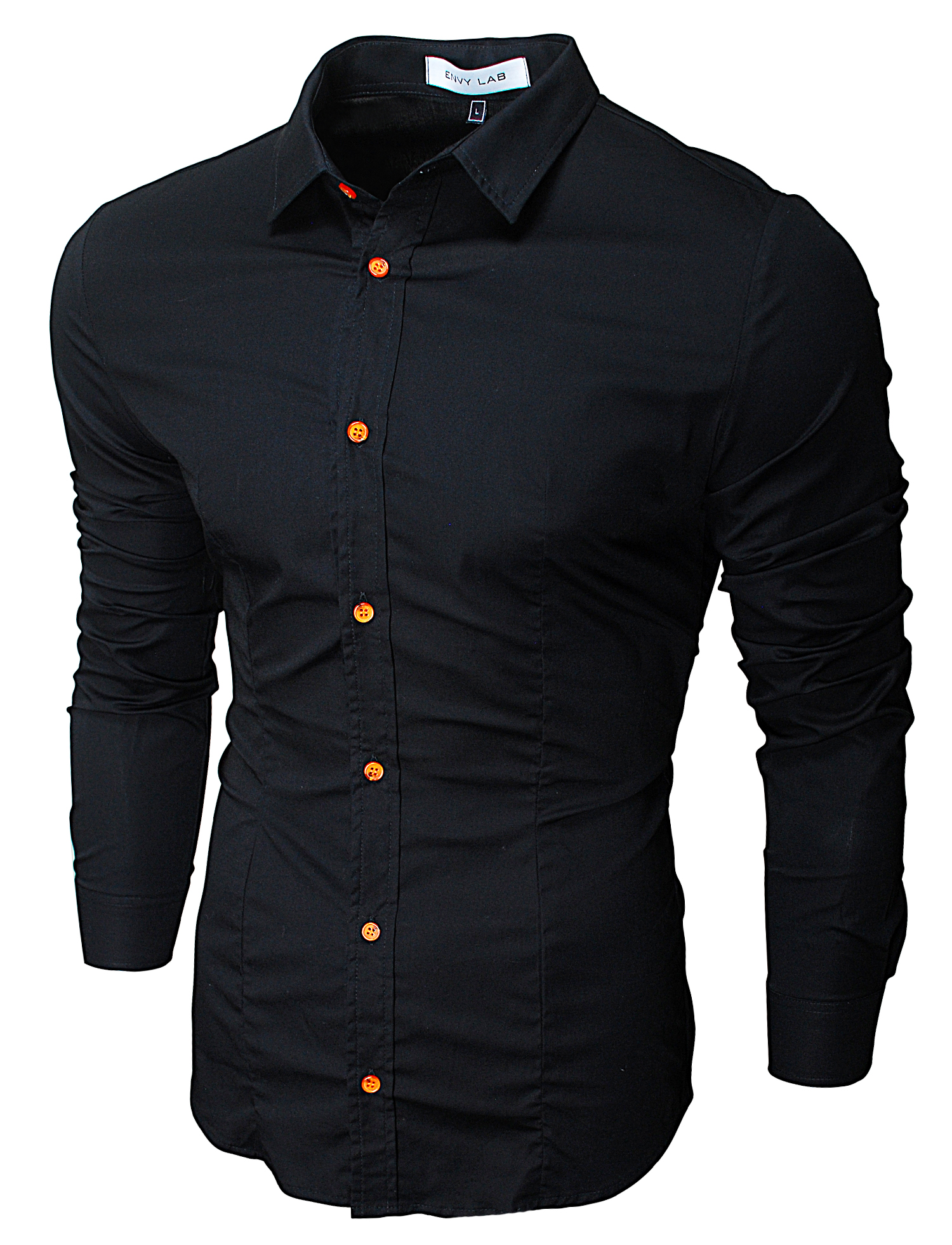 картинка товара рубашка raw black orange в магазине Envy LAB