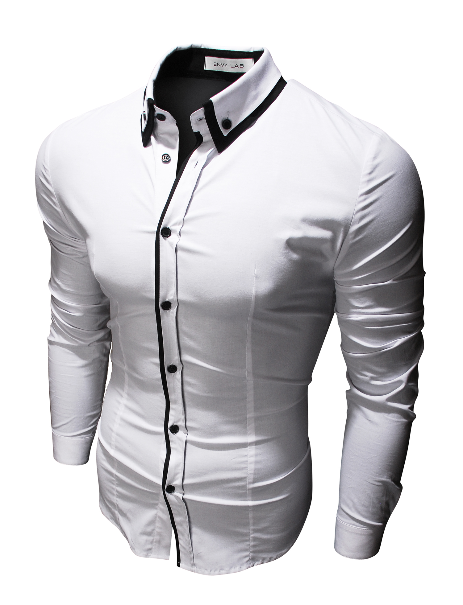 картинка товара рубашка white black в магазине Envy LAB